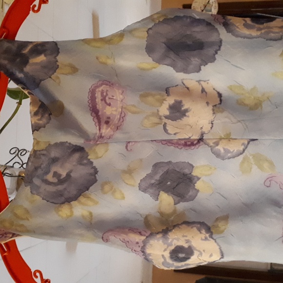 Dress,sheer with lining. Colour light blue, floral. "All That Jazz" small size. - Picture 6 of 11